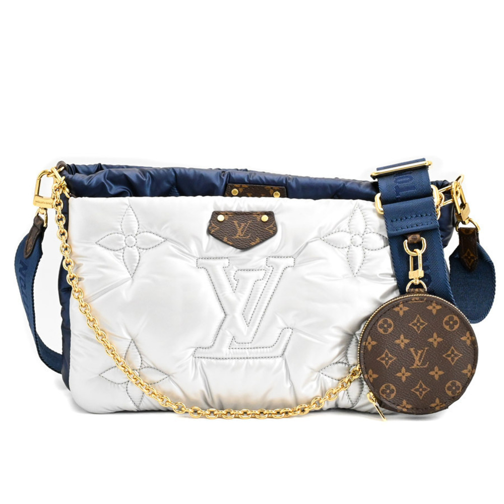 Louis Vuitton Maxi Multi Pochette Accessoires Shoulder Bag Navy Blue